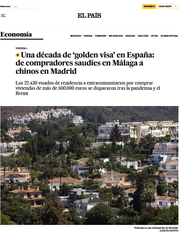 el pais migratiolex golden visa espana