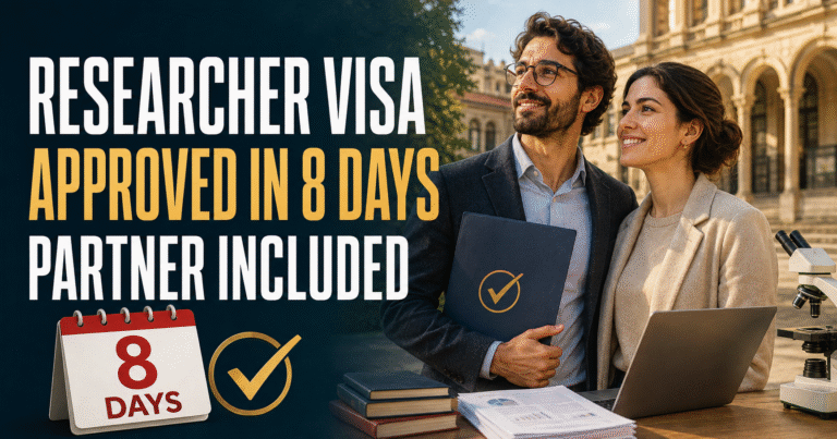 researcher visa approval spain success story